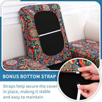 Printed Couch Cushion Covers, Floral Cushion Covers, Magic Sofa Covers Washable - Image 3