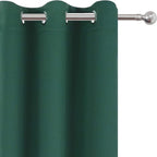 Green Blackout Curtains 34 x 54 Inch Length/Set of 2 Curtain Panels/Thermal - Image 7
