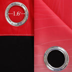 Red and Black Ombre Blackout Bedroom Curtains 54 Inch Long | Room Darkening - Image 7
