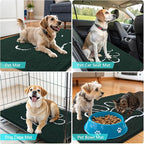 OLANLY Dog Door Mat for Muddy Paws 40x32, Paw Print Design Chenille Mud Mat | - Image 7