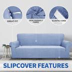 ZNSAYOTX 1 Piece Jacquard Chair Slipcovers - Image 5