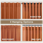 Burnt Orange Curtains 120 Inches Long - Image 5