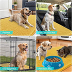 OLANLY Dog Door Mat for Muddy Paws 59x35, Super Absorbent Chenille Mud Mat | - Image 7