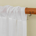 MYSKY HOME 30 Inches Long White Tiers Curtains - Image 5