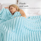 Exclusivo Mezcla Striped Queen Size Fleece Blanket - Image 2