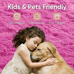8x10 Extra Large Hot Pink Fluffy Soft Area Rug Non-Slip - Image 7