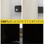NICETOWN Farmhouse Style Keep Warm Large Window Draperies 108 inches Length - Image 2