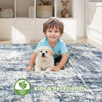LOONGRUG 9x12 Area Rug Washable Large Neutral Modern Living Room Rugs | - Image 7