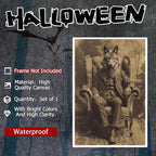Werewolf Vintage Shoot Art Poster Print Canvas Wall Art Ideal for Dark Academia Gothic Occult Decor Living Room Bedroom Office Posters Decorations Creepy Picture 24X36inch Unframed