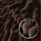 Exclusivo Mezcla Striped Queen Size Fleece Blanket - Image 5