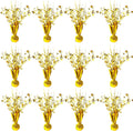 12 Pack Metallic Foil Spray Centerpiece Star Table Decoration Burst Table Centerpieces for Birthday Wedding Anniversary Graduation Holiday Party Supplies Decor, Gold
