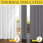NICETOWN Linen 100% Blackout Cafe Curtains, Thermal Insulated & Noise Reducing - Image 5