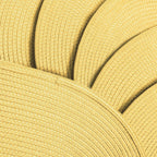 AHHFSMEI Placemats Set of 6 for Dining Table Washable Woven Vinyl Non-Slip 18x12 inches Placemat Heat-Resistant Durable Table Mats for Dining Table Easy to Clean (Wheat Yellow)