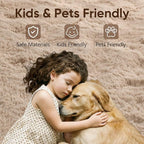 4x6 Beige Fluffy Soft Area Rug Non-Slip - Image 7