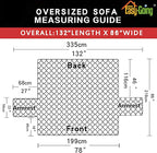 Easy-Going Reversible Couch Cover, 3 Cushion Sofa, Water Resistant Furniture Mat - Image 6