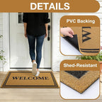 OLANLY Front Door Mat, Low Profile Doormat, Stain and Fade Resistant, - Image 6
