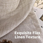 YoungsTex Curtains 90 Inch Length, Linen Light Filtering Drapes Grommet | - Image 4
