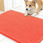 OLANLY Dog Door Mat for Muddy Paws 30x17, Super Absorbent Chenille Mud Mat | by OLANLY