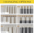 NICETOWN 100% Blackout Curtains 63 inches Long 2 Panels, Thermal Insulated - Image 2
