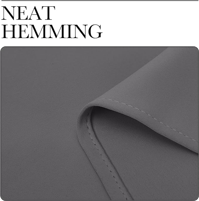 NICETOWN Grey Blackout Curtain Panels - Image 7