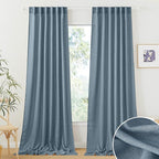 RYB HOME Sheer Curtains 108 inches, Extra Long Floor to Ceiling Curtains | by RYBHOME
