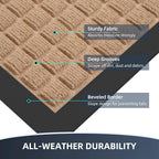 Front Door Mat Outside Entrance, Heavy Duty Waterproof Doormat | 31.5"x20" - Image 3