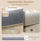 Amdrebio Beige Boho Large Fluffy Shag Area Rug 6x9 - Image 6