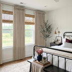 Linen Grey Beige Camel Pleated Light Filtering Curtains 120 Inch Long 50W | - Image 9