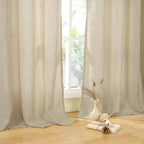 YoungsTex Grommet Linen Curtains 63 Inch Length 2 Panels - Image 9