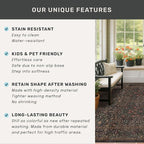 Vintage Dark Brown 3x4 Entryway Rug, Washable Small Area Rugs - Image 6