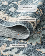 AMADA HOMEFURNISHING 2'6"x8' Washable Area Rug, Low-Profile Entryway Rug - Image 7