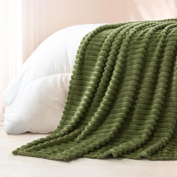 Exclusivo Mezcla Striped King Size Fleece Blanket - Image 6