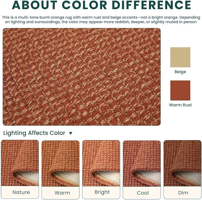 KOZYFLY Orange 2.5'x12' Runners Rugs - Image 7