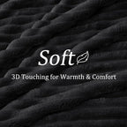 BEDELITE Ribbed Fleece Throw Blanket - Image 4