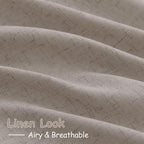 Stone Beige Linen Curtains for Living Room 72 Inches Long Luxury Light - Image 4