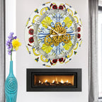The Gears Clock Wall Clock Italy Collection with Moving Gears (Positano, 24 inch Round)