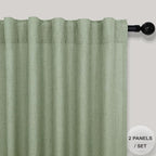 Sage Green Curtains 38 Inch Wide - Image 9
