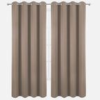 Cappuccino Thermal Blackout Curtains/52 x 108 Inch/Set of 2 Panels Room - Image 2