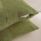 Fancy Homi 2 Packs Moss Green Lumbar Decorative Throw Pillow Covers 16x26 Inch - Image 4