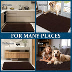 OLANLY Dog Door Mat for Muddy Paws 70x24, Super Absorbent Chenille Mud Mat | - Image 8