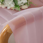Blush Pink Sheer Curtains 90 Inches Long 2 Panels - Image 5