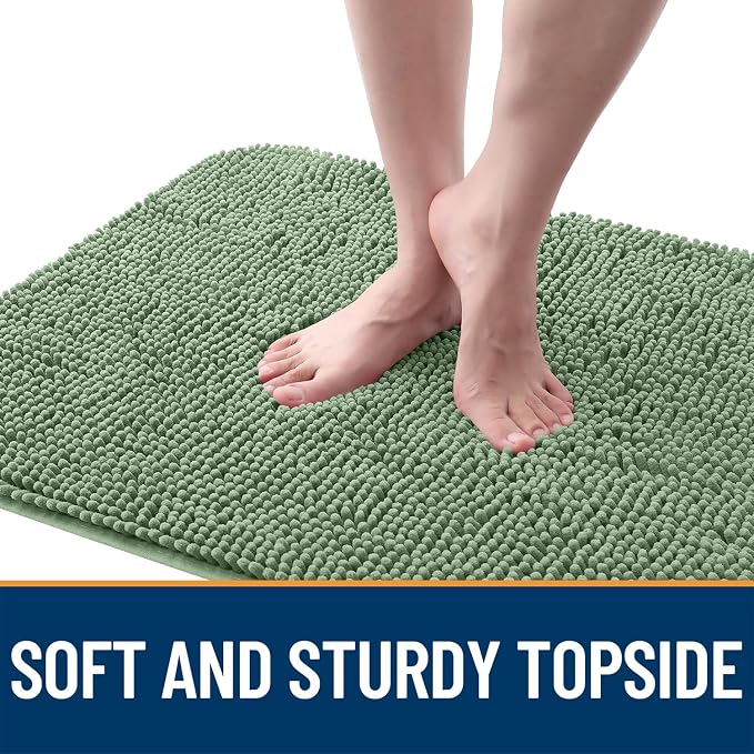 OLANLY Dog Door Mat for Muddy Paws 35x24, Super Absorbent Chenille Mud Mat | - Image 4
