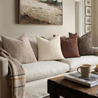 MIULEE Chenille Textured Fall Throw Pillow Covers Brown 20x20 Set of 2 | Slubby - Image 5