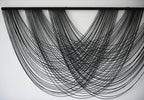 Flber Macrame Wall Hanging Black 59.00" W x 31.00" L Boho Wall Decor Large Boho Yarn Tapestry Living Room Bedroom Home Wall Décor