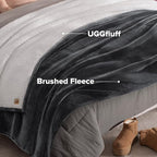 UGG Nita King Blanket, Reversible Plush Fleece, UGG Fluff Plush Face, Smooth - Image 6