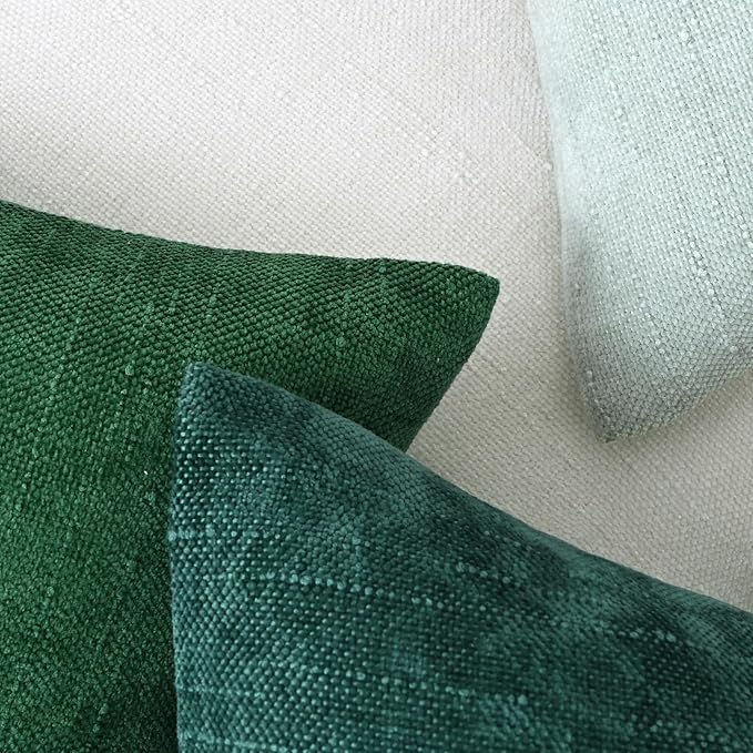 Set of 4 Soft Textured Decorative Throw Pillow Covers 20x20 Inch Cozy Farmhouse - Image 6