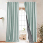 NICETOWN Full Blackout Linen Curtains - Image 2