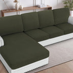 H.VERSAILTEX Sectional Couch Covers 4 Pieces Sofa Seat Cushion Covers L Shape by HVERSAILTEX