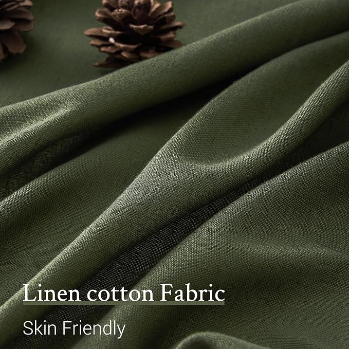 Topfinel 54 Inches Long Linen Curtains - Image 3