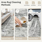 Soalmost Abstract Rug 5x7 Washable Area Rugs - Image 9